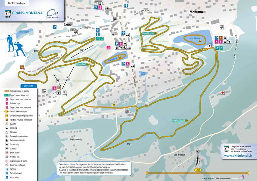 Trail Map Crans Montana