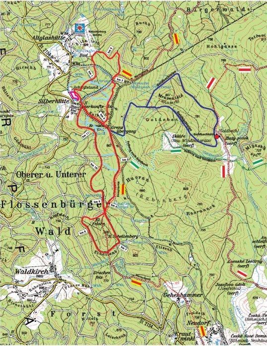 Trail Map Cross Country Center Silberhütte Bärnau