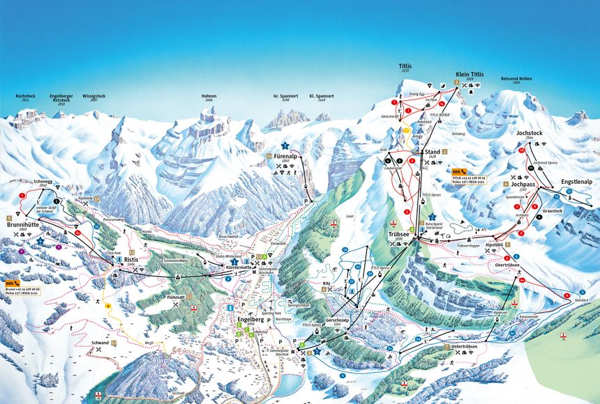 Loipenplan Engelberg