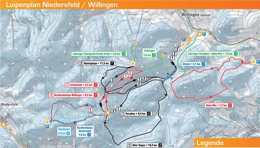 Trail Map Eschenberglifte Niedersfeld