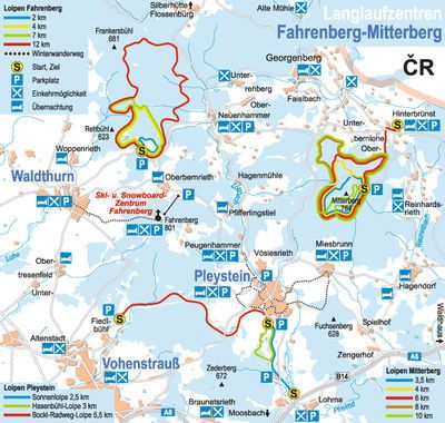 Loipenplan Fahrenberg - Mitterberg