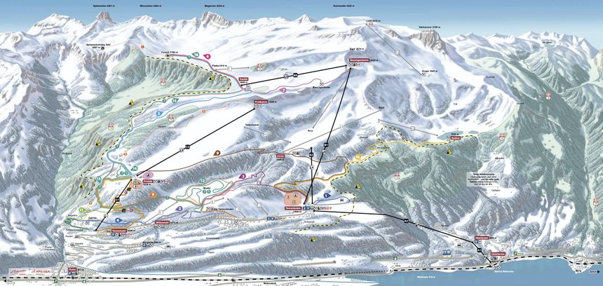 Trail Map Flumserberg