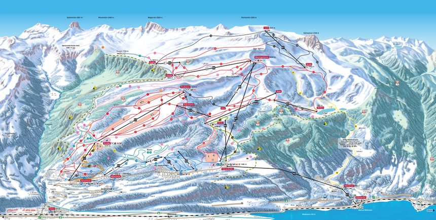 Loipenplan Flumserberg