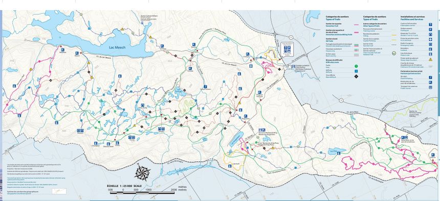 Loipenplan Gatineau Park Ottawa
