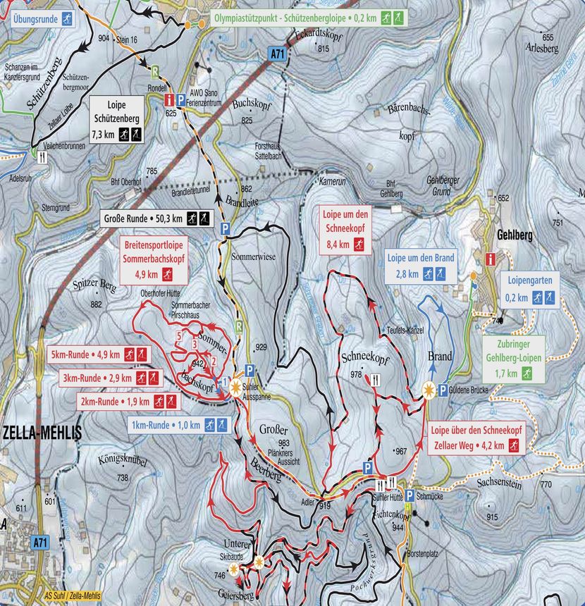 Trail Map Gehlberg Schmücke