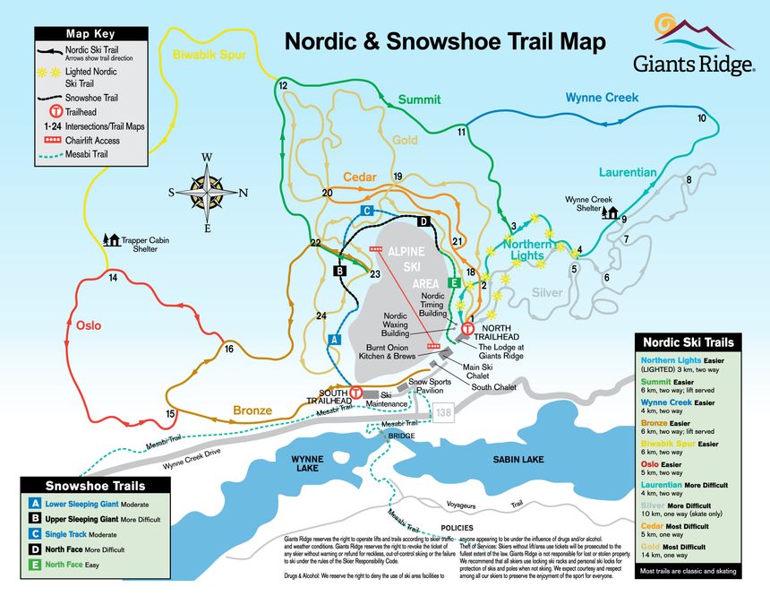 Cross-Country Skiing Giants Ridge Resort • Nordic skiing • Tracks