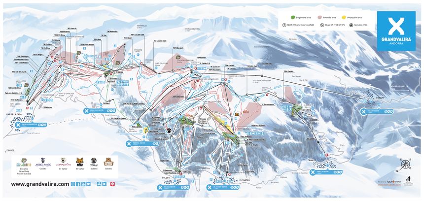 Trail Map Grandvalira