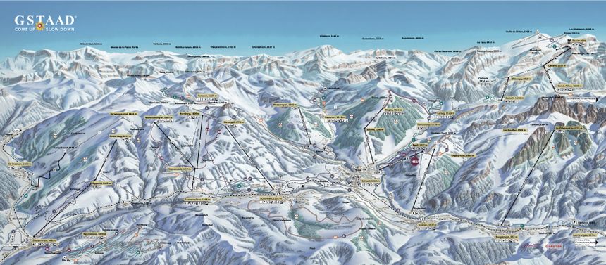 Loipenplan Gstaad