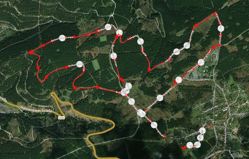 Trail Map Hahnenklee Bocksberg