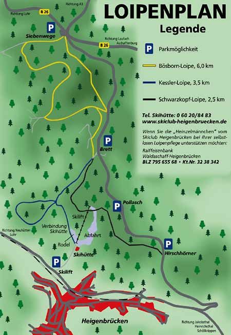 Loipenplan Heigenbrücken