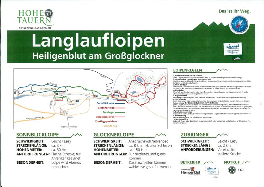 Trail Map Heiligenblut Grossglockner