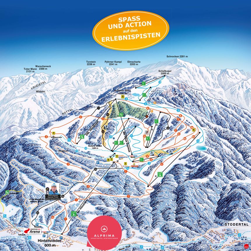 Trail Map Hinterstoder Höss