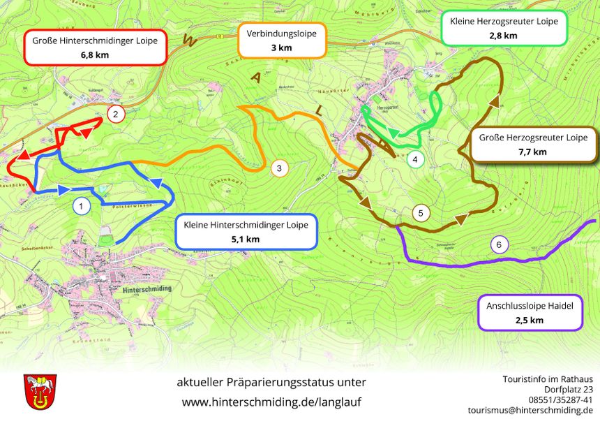 Trail Map Hinterschmiding Herzogsreut