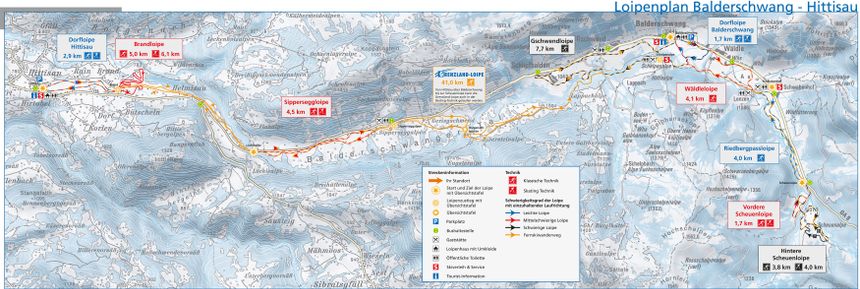 Trail Map Hittisau