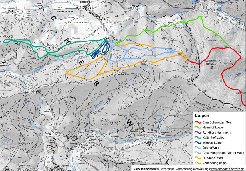 Trail Map Hohenbogen