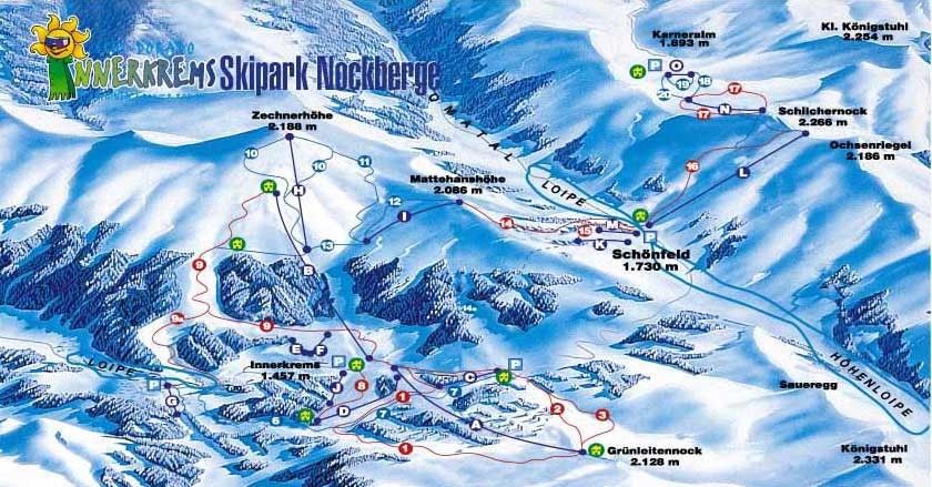 Trail Map Innerkrems