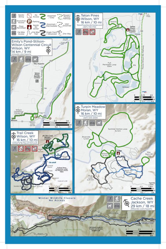 Trail Map Jackson Hole Nordic