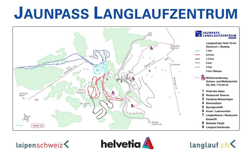 Loipenplan Jaunpass