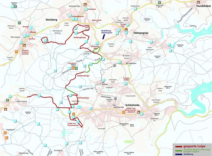 Trail Map Kuhberg Stützengrün
