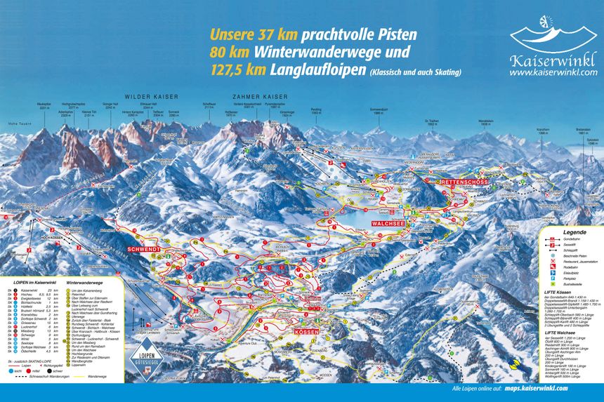 Trail Map Kaiserwinkl