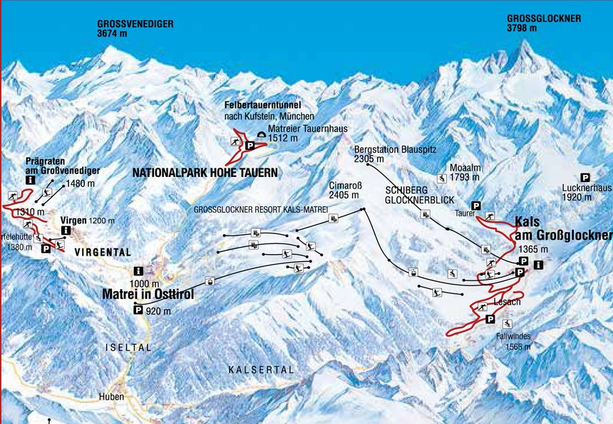 Trail Map Kals - Matrei - Virgen - Prägraten