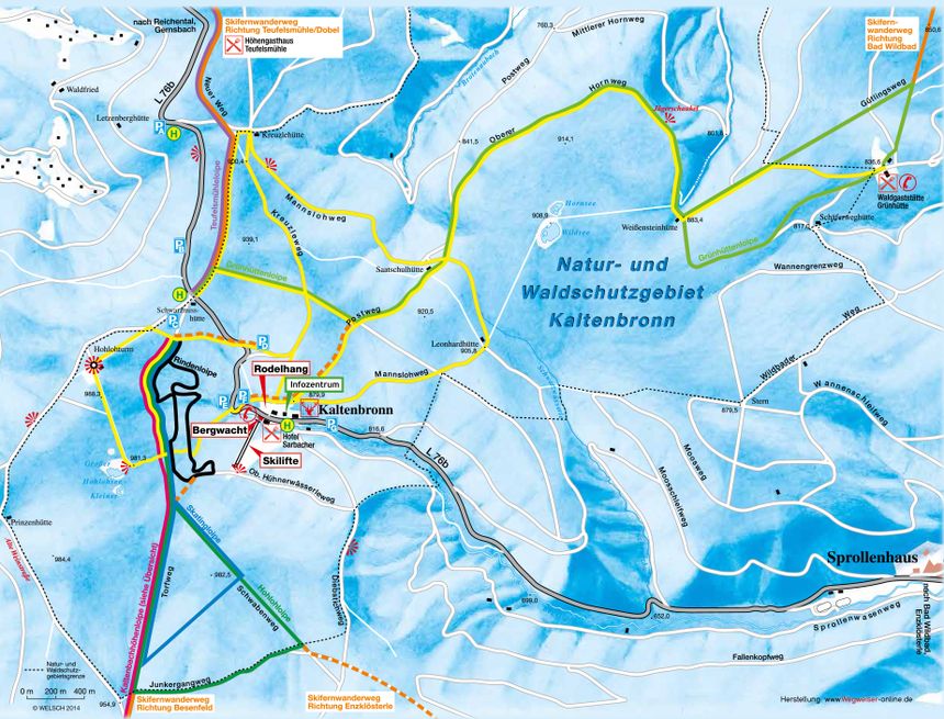 Loipenplan Kaltenbronn