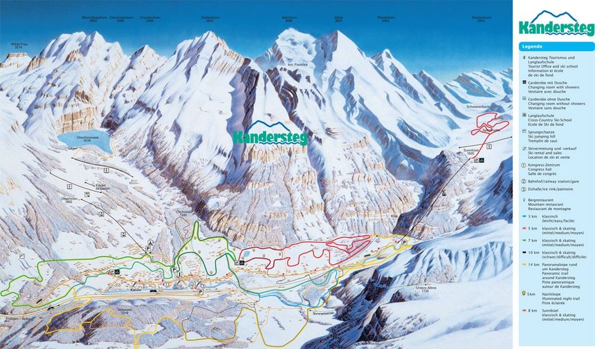 Loipenplan Kandersteg