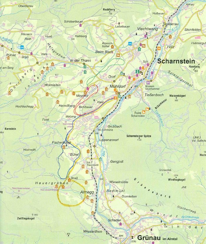 Trail Map Kasberg Grünau