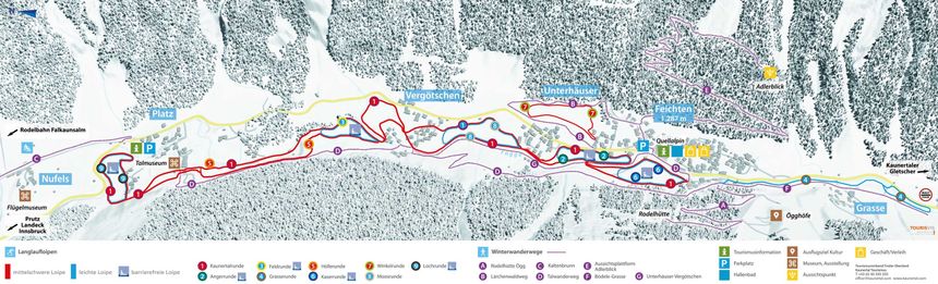 Loipenplan Kaunertal