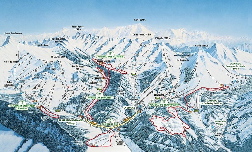 Trail Map La Clusaz