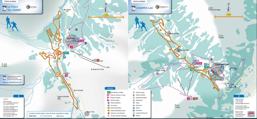 Trail Map La Fouly Val Ferret