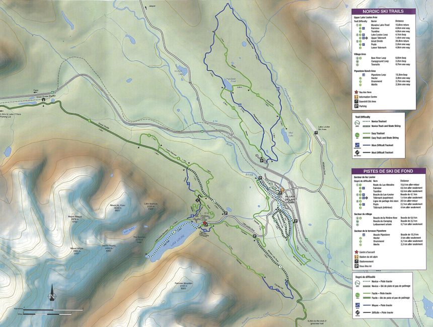 Loipenplan Lake Louise