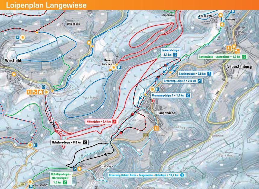 Trail Map Langewiese