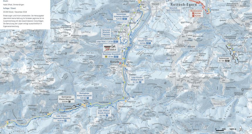 Loipenplan Bergsteigerdorf Kreuth