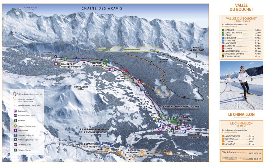 Trail Map Le Grand Bornand