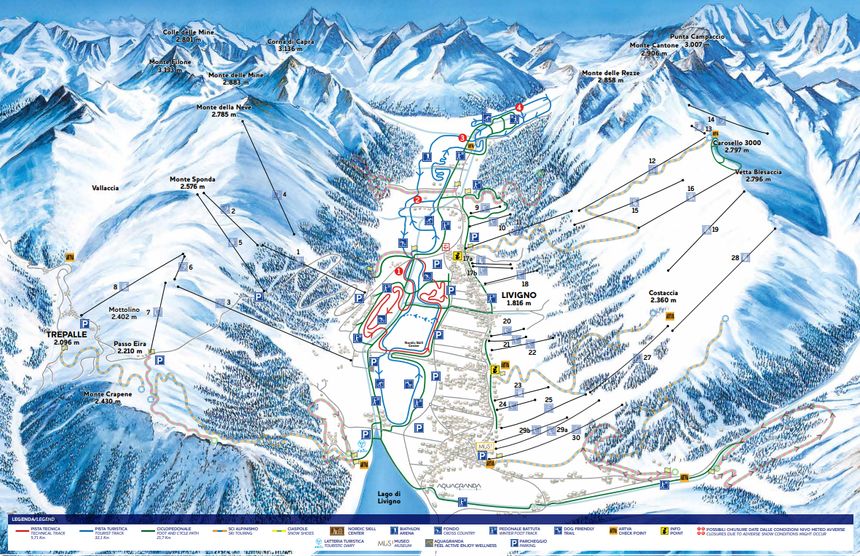 Loipenplan Livigno