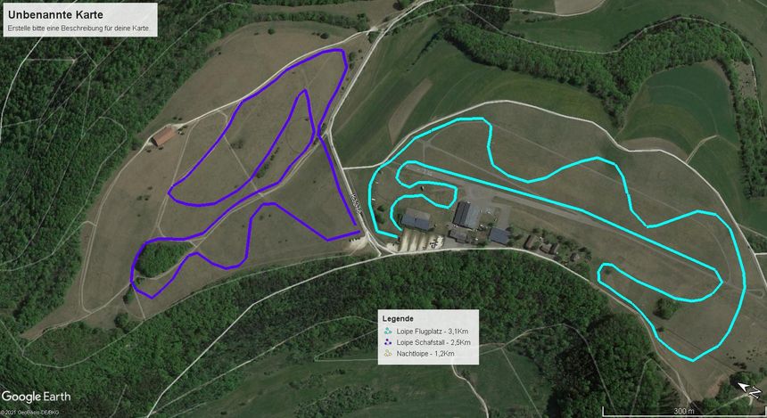 Loipenplan Loipenzentrum Hornberg / Kaltes Feld