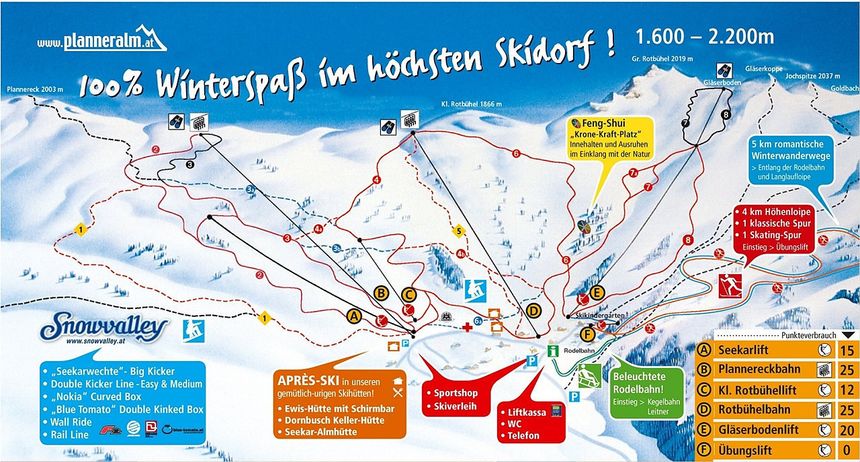 Loipenplan Planneralm