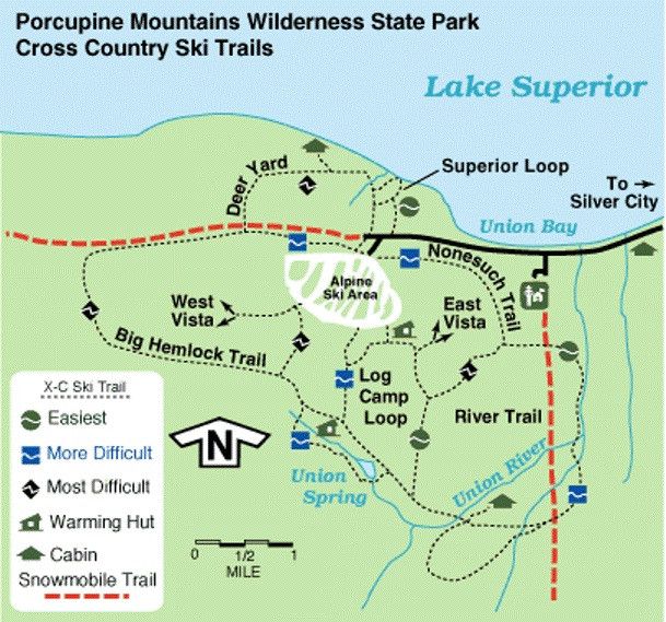 Trail Map Porcupine Mountain