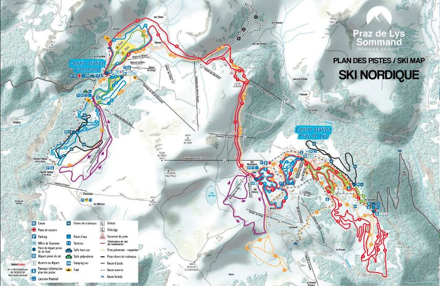 Loipenplan Praz de Lys - Sommand