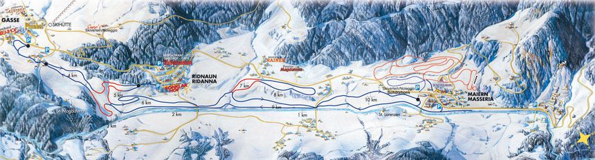 Loipenplan Ratschings - Ridnaun