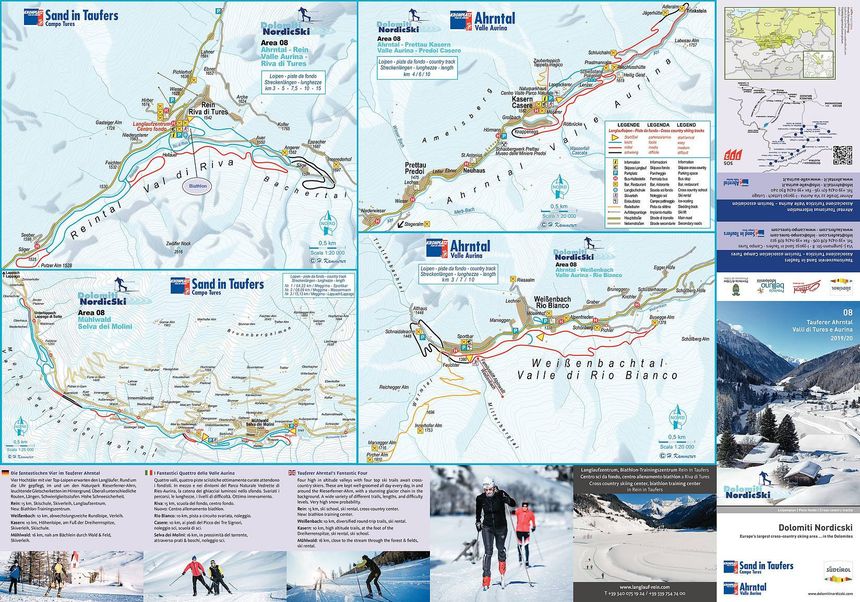 Loipenplan Tauferer Ahrntal