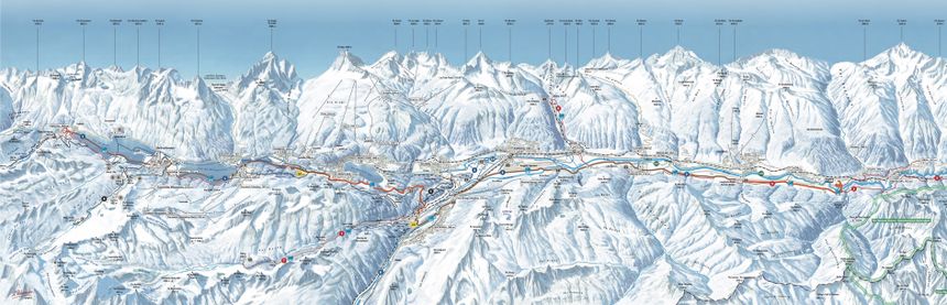 Trail Map St. Moritz - Engadin