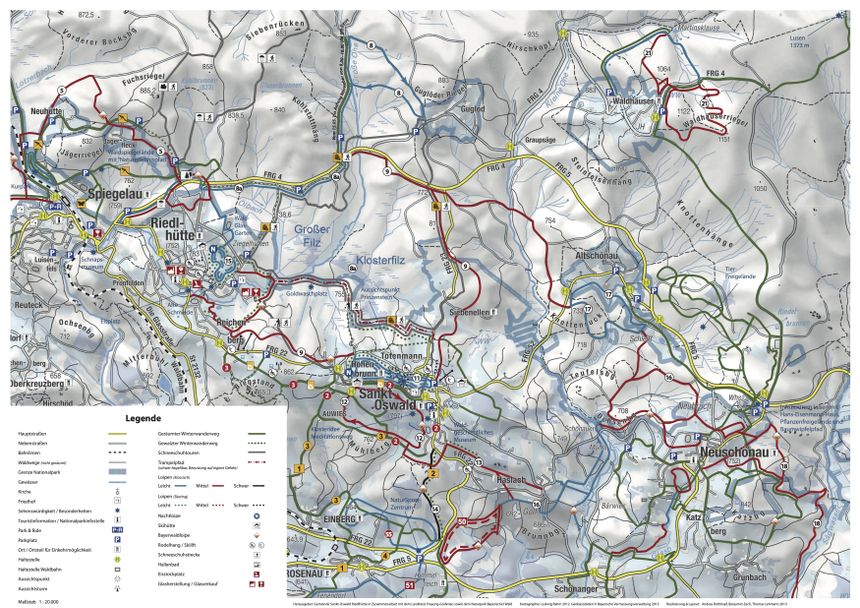 Loipenplan St. Oswald Riedlhütte