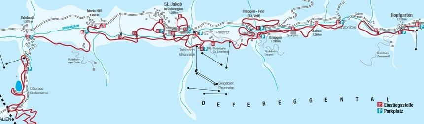 Loipenplan Defereggental