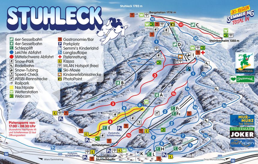 Loipenplan Spital – Steinhaus am Semmering