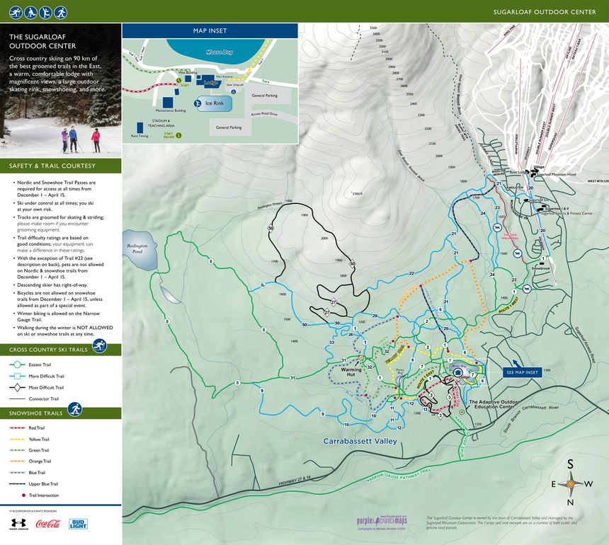 Trail Map Sugarloaf Outdoor Center