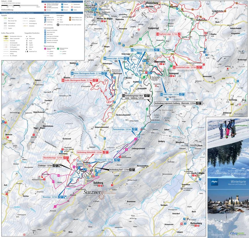Loipenplan Sulzberg Nordic Sport Park