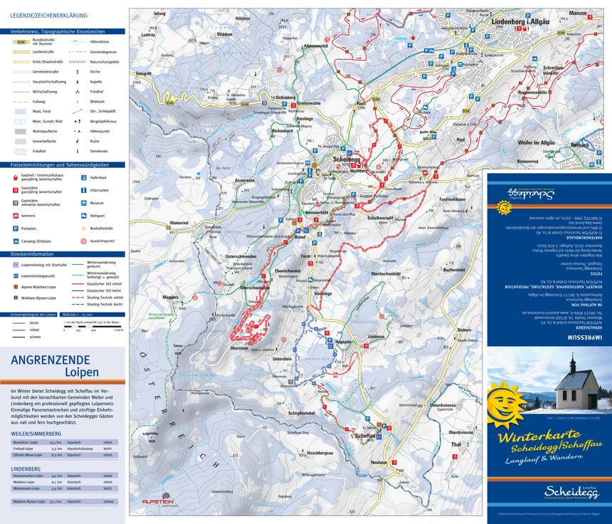 Loipenplan Scheidegg