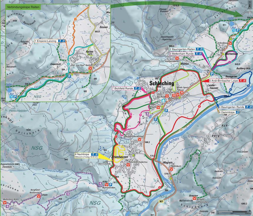 Trail Map Schleching